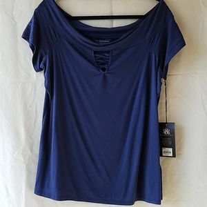 Rock & Republic Navy Blue Top